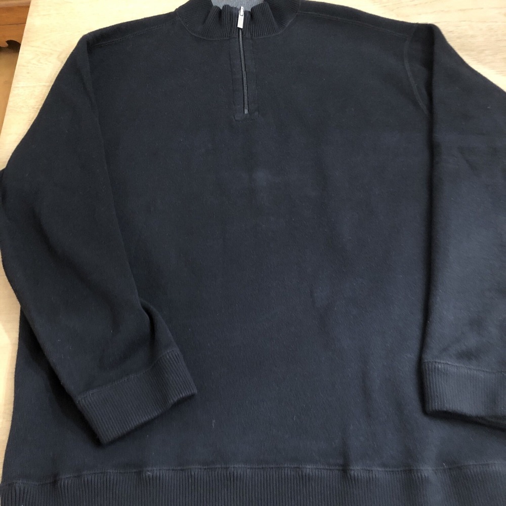 The Foundry Supply Co 2XL Black 1/4 Zipper Sweater